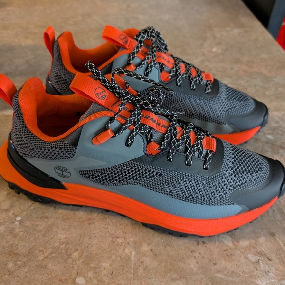 Timberland Motion Access Low Trail Shoes Grey -Orange Men's Size 11 No Box
